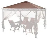 Ersatzdach 3x3m Stil Pavillon Taupe