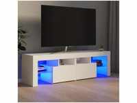 TV-Schrank，TV-Möbel mit LED-Beleuchtung Weiß 140x36,5x40 cm vidaXL