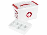 Erste-Hilfe-Box inklusive Deckel 22L 40 x 30 x 26 cm Boxen, Körbchen & Kisten -