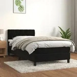 Boxspringbett Mit Matratze Schwarz 80x200 Cm Samt Vidaxl