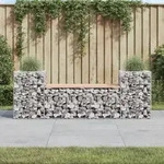 Vidaxl - Gartenbank Aus Gabionen 183x41x60,5 Cm Massivholz Douglasie