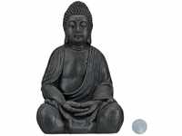 Xl Buddha Figur sitzend, 50 cm hoch, Feng Shui, Outdoor, Garten Dekofigur,...