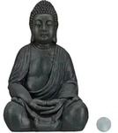 Xl Buddha Figur Sitzend, 50 Cm Hoch, Feng Shui, Outdoor, Garten Dekofigur, Gro&szlig;e Zen