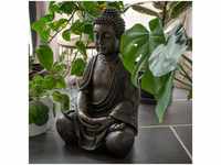 Etc-shop - Buddha Figur Ess Zimmer Garten Außen Deko Skulptur braun Statue...