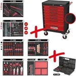 Ks Tools Ecoline Schwarz/rot Werkstattwagen Mit 7 Schubladen Und 598