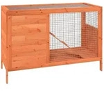 Kaninchenstall Braun 103x44x69,5 Cm Massivholz Kiefer Vidaxl