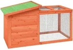 Kaninchenstall Braun 100,5x54x55 Cm Massivholz Kiefer - Vidaxl
