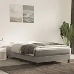 Boxspringbettgestell Hellgrau 120x200 Cm Samt Vidaxl