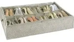 Wenko - Unterbettkommode F&uuml;r Schuhe Balance, 12 F&auml;cher, Taupe, Polypropylen Taupe,