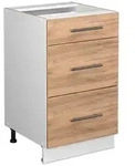 Vicco - K&uuml;chenunterschrank Fame-line, Goldkraft Eiche, 50 Cm Ohne Arbeitsplatte
