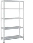 Schulte Fachbodenregal 1000x1900x400mm Sonderwei&szlig; Mit 5 B&ouml;den Aus Metall 65kg