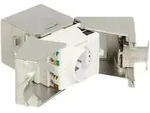 Delock Keystone Rj45 Cat6a Buchse (8p/8c) Geschirmt (86179)