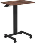 Vinsetto - Computertisch H&ouml;henverstellbar, Laptoptisch Mit Rollen, Steh-sitz