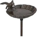 Vogeltr&auml;nke Zum Stecken, Wasserschale Mit Vogel, Frostsicher, Gartenstecker, 100 Cm