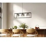 Fischer&honsel - Pendelleuchte Samu 3-flammig Schwarz Mit Rauchglas, Breite 90cm
