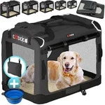 Cadoca&reg; Hundetransportbox Faltbar Katzentransportbox Transportbox Autobox Hundebox