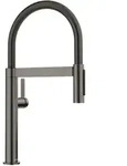 Blanco - Culina S - Sp&uuml;ltischarmatur Mit Flexiblem Arm Und Brause, Dunkler Stahl