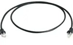 Teleg&auml;rtner - 100008033 Rj45 Netzwerkkabel, Patchkabel Cat 6a S/ftp 0.25 M Schwarz