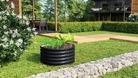 Vitavia - Hochbeet 'terra 401', Schwarz, 40 Cm, Modell 'rund'