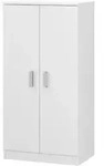 Mobimarket - Schuhschrank 55x36x108 Cm Mattwei&szlig; Mit 2 T&uuml;ren &ndash; Russia