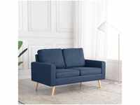 Bonnevie - 2-Sitzer-Sofa Blau Stoff vidaXL66841
