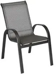 Amalfi Stapelsessel 2er Set Aluminium/textil