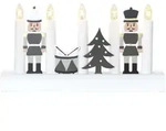 Star Trading - Kerzenleuchter ,julia' Mit Weihnachtsmotiven, 5-flammig, E10