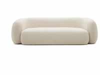 Kave Home - Martina 3-Sitzer-Sofa mit Bouclé in Off-White 246 cm