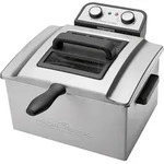 Proficook - Pc-fr 1038 Edelstahl-fritteuse, 3 K&ouml;rbe, Herausnehmbar, 3000 W, Grau