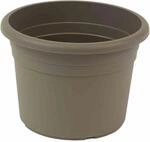 Siena Garden - Topf Cilindro &Oslash; 40 X 26 Cm, Taupe Rundes Kunststoffgef&auml;&szlig; Mit