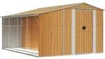 Teenpull &ndash; Ger&auml;tehaus Hellbraun 277x365,5x179 Cm Verzinkter Stahl