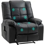 Homcom - Relaxsessel Fernsehsessel Mit Liegefunktion, Massagefunktion,...