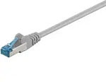 Goobay - Cat 6a Patchkabel, S/ftp (pimf), Grau, Kupferleiter (cu), Halogenfreier