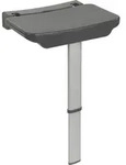 Duschklappsitz Secura Premium, 120 Kg Tragkraft, Grau, Polypropylen Anthrazit,