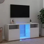 Vidaxl - Tv-schrank Mit Led-leuchten Wei&szlig; 120x30x50 Cm