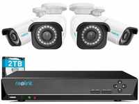 Reolink - 4K überwachungskamera Aussen Set, 8CH Videoüberwachung mit 4X 8MP...
