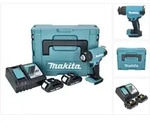 Makita Dhg 180 Raj Akku Hei&szlig;luftgebl&auml;se 18 V 550 &deg;c + 2x Akku 2,0 Ah + Ladeger&auml;t