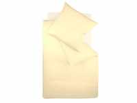 Interlock-Jersey-Bettwäsche colours vanille 0215 Größe 155x220 cm - Fleuresse
