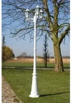 Vidaxl Gartenlaterne 3-flammig 215 Cm Wei&szlig; Aluminium