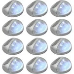 Vidaxl - Outdoor Solar-wandleuchten Led 12 Stk. Rund Silbern