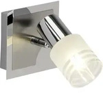 Lampe Lea Led Wandspot Eisen/chrom/wei&szlig; 1x Led-d45, E14, 4w Led-tropfenlampe