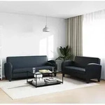 2-tlg. Sofa-set Kunstleder Schwarz - Vidaxl