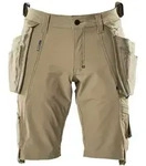 Mascot Advanced Shorts Mit Abnehmbaren H&auml;ngetaschen Gr. 43 Hellkhaki