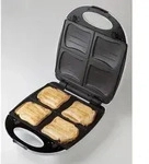 Domo - 2in1 Sandwichmaker 4er Muschelplatte, Waffeleisen 1200w