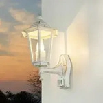 Au&szlig;enlampe Mit Bewegungsmelder Wei&szlig;-gold E27 Rustikal Outdoor