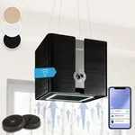 Klarstein - Futurelight Smart Hotte D'&Icirc;lot &Agrave; Recyclage D'Air 420 M3/h Led Acier