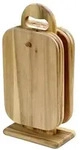 Schneidebretter Mit St&auml;nder, 6er-set, Akazienholz, Kesper