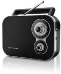 Schwarzes Tragbares Radio Muse M051r