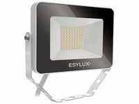 Esylux - LED-Strahler 10W ofl/afl basic 3000K ws 1LED 1000lm IP65 mt Konv