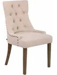 Esszimmerstuhl Aberdeen Stoff Creme Antik-hell
